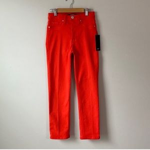 Hudson Jeans Barbara Mid Rise Straight Leg Jeans